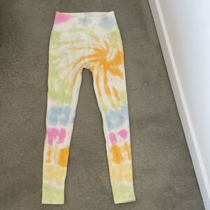 Spiritual Gangster love sculpt legging, sunny days swirl tie-dye in XS/S